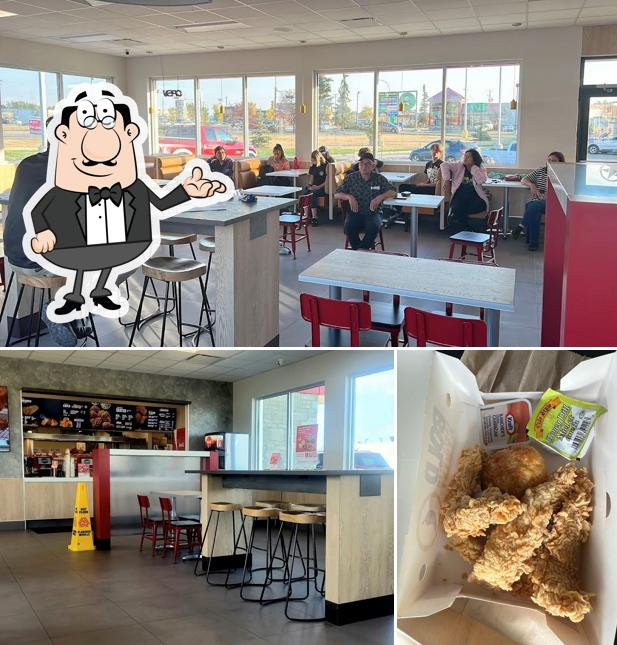 Church's Texas Chicken se distingue par sa intérieur et nourriture