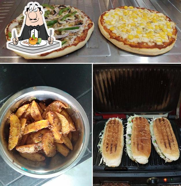 Food at Grillz Pizza