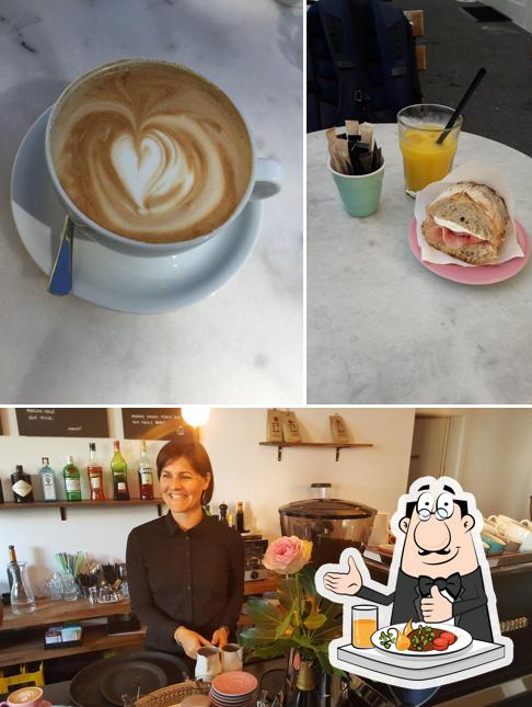 Parmi les diverses choses de la nourriture et la boisson, une personne peut trouver sur Brühnett Café