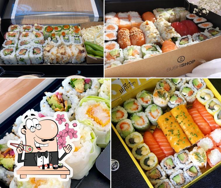 Les sushi sont disponibles à Sushi Shop La Defense