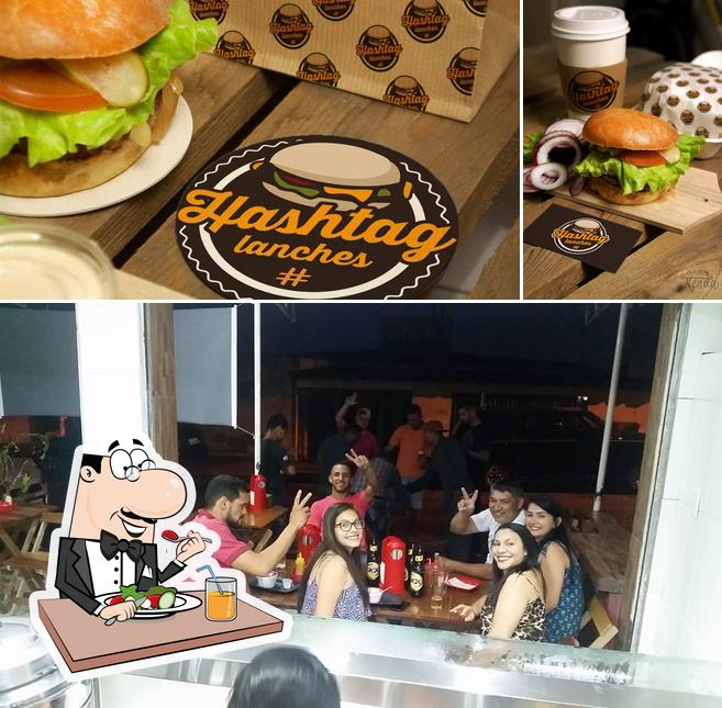 Entre diferentes coisas, comida e balcão de bar podem ser encontrados no Hashtag Lanches