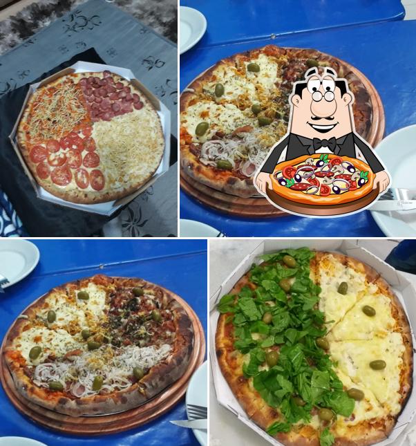 Experimente pizza no Pizzaria Fortaleza