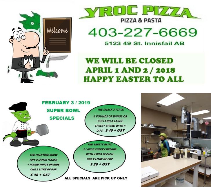 See the pic of YROC Pizza
