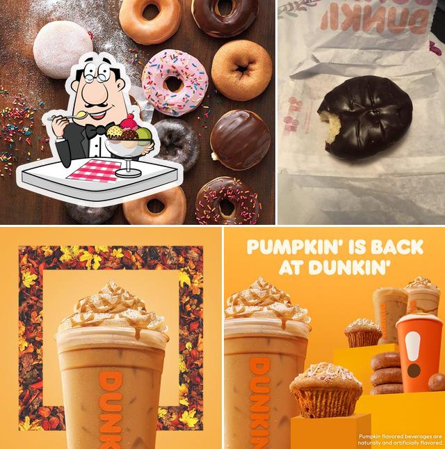 Dunkin' provides a selection of sweet dishes