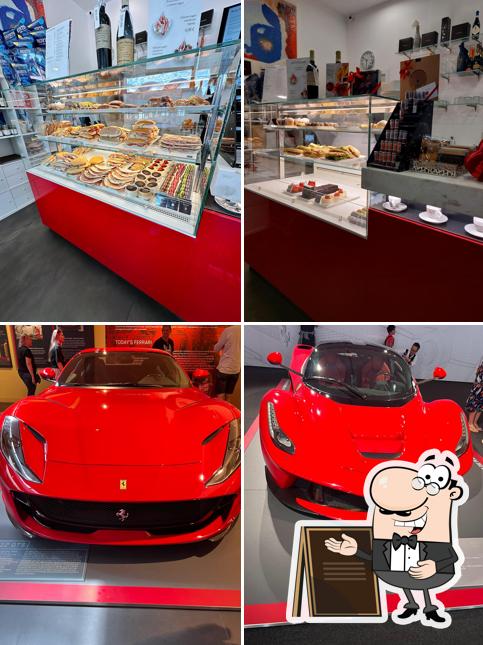 Vérifiez la photo indiquant la extérieur et nourriture concernant Ferrari museum cafe