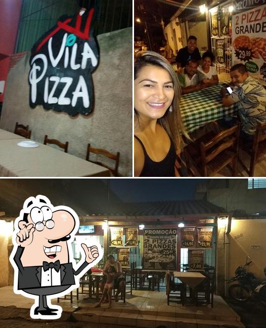 O interior do Villa Pizza