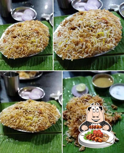 Food at Hyderabad Biryaani House