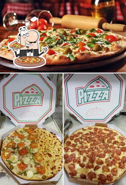 Escolha pizza no Master Pizza