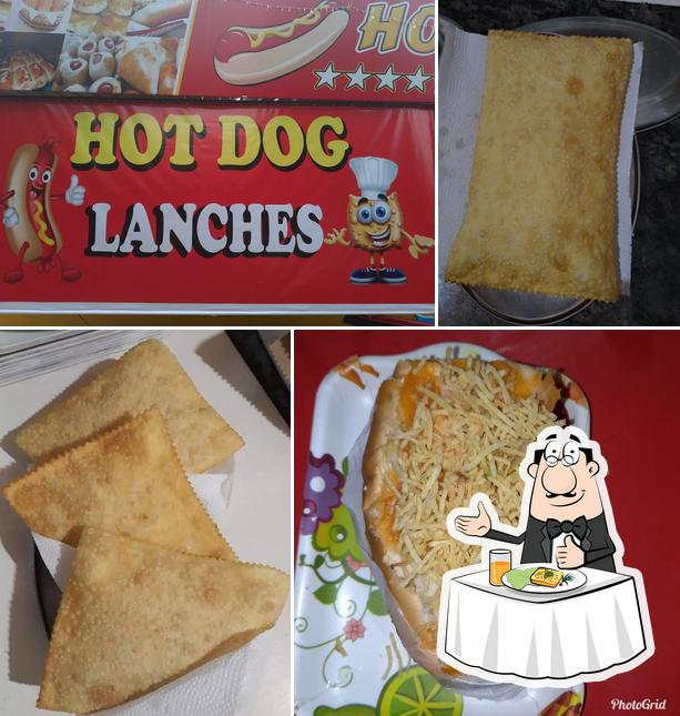 Comida em Hot Dog Lanches