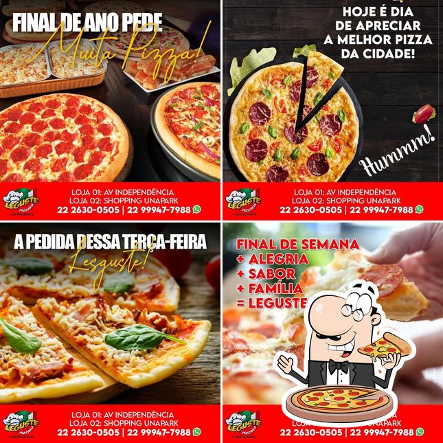 Consiga diferentes variedades de pizza