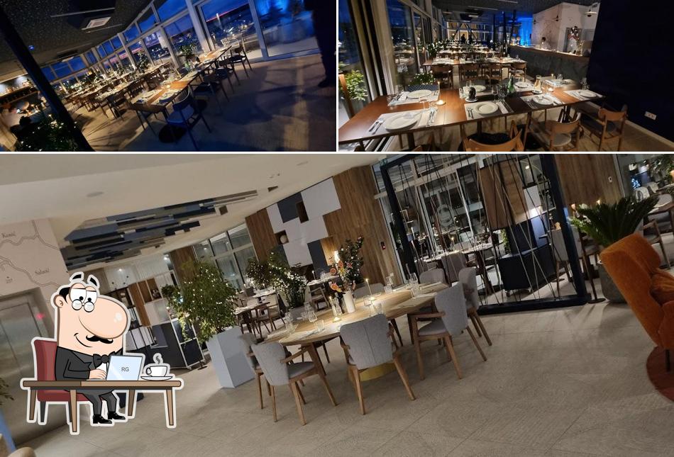 Gli interni di Restoran Marina