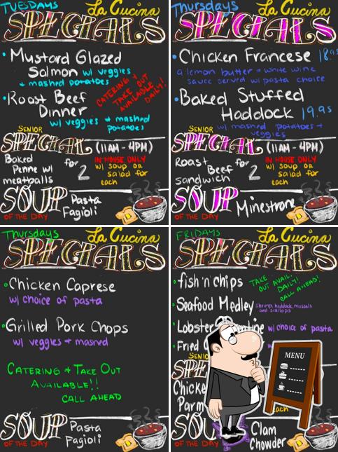 Try out specials from the blackboard menu