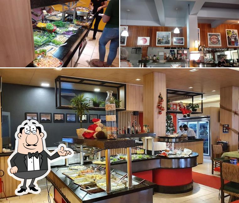 O interior do Bierplatz Restaurante Pizzaria Bar Chopp