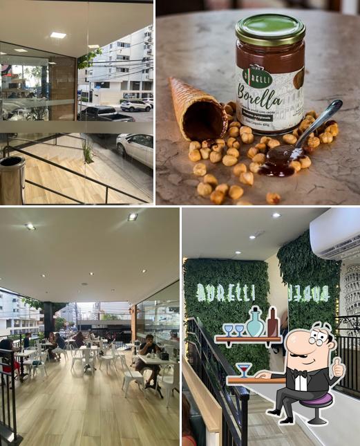 O interior do Gelato Borelli Maceió