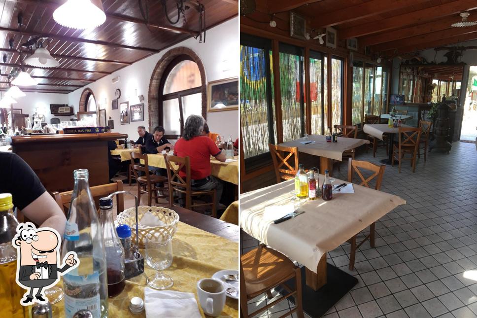 Gli interni di Trattoria La Valle Di Colleoni