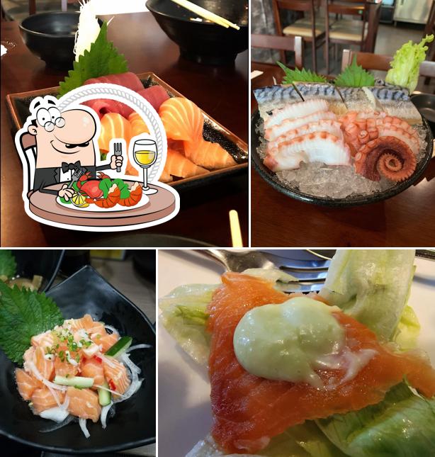 Elige entre las diferentes comidas con marisco que te ofrecen en Sushi Hari