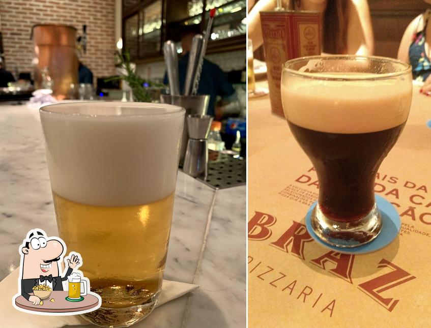 Bráz Pizzaria - Perdizes offerece uma opção de cervejas