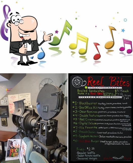 The Bicknell Theater/Reel Bites Cafe in Bicknell Restaurant menu and