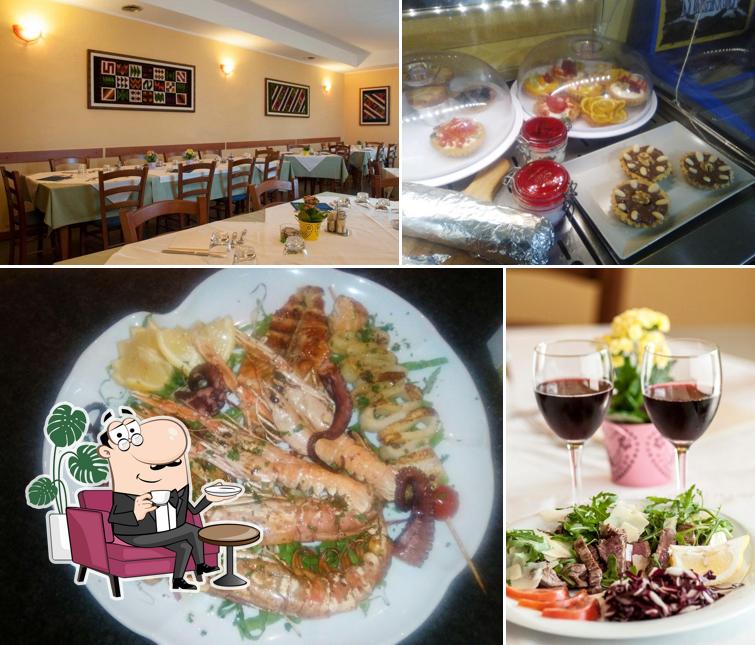 Gli interni di Trattoria San Damiano