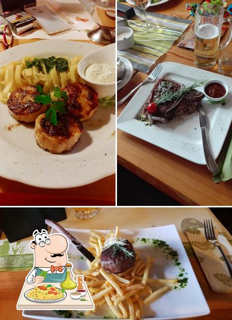 Еда в "Trossinger Bier- und Steakhouse "Zum alten Krug""