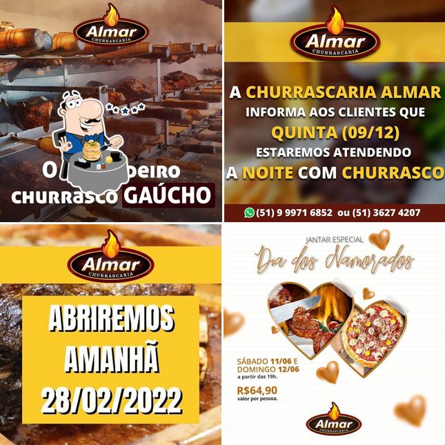 Comida em Churrascaria Almar