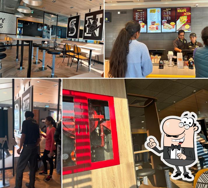 The interior of McDonald's