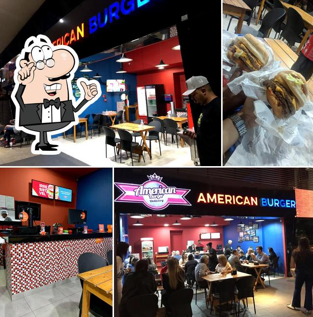 O interior do American Burger Delivery - Vila da Serra
