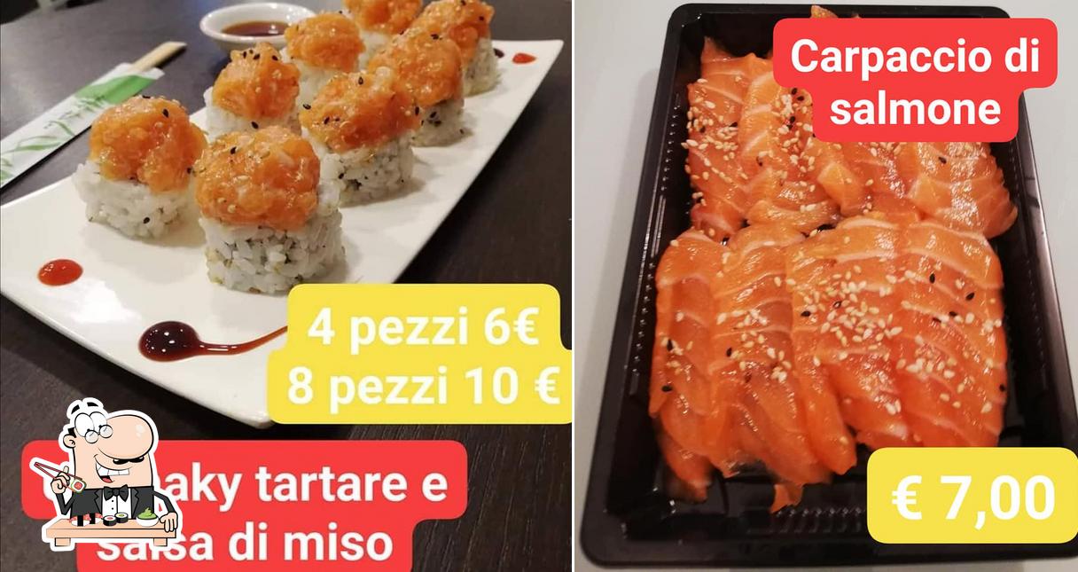 Ordina le diverse opzioni di sushi