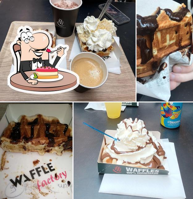 Waffle Factory Aéroville offre une sélection de desserts