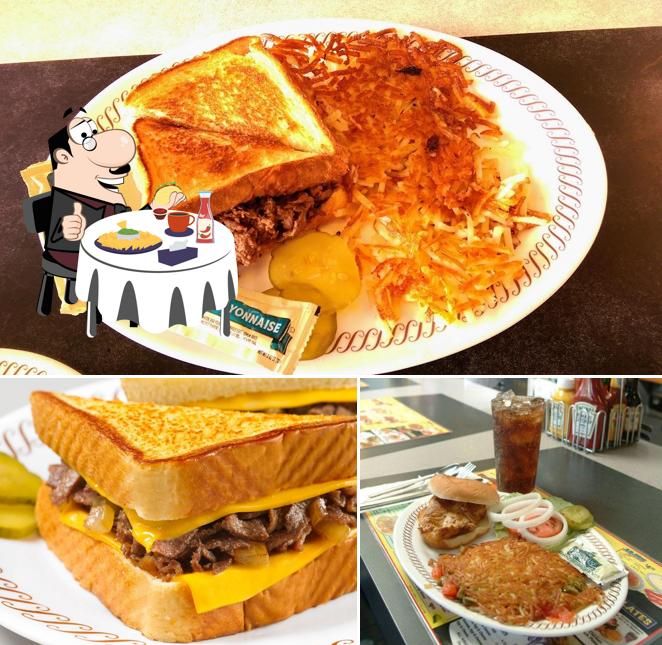 Try out a burger at Waffle House