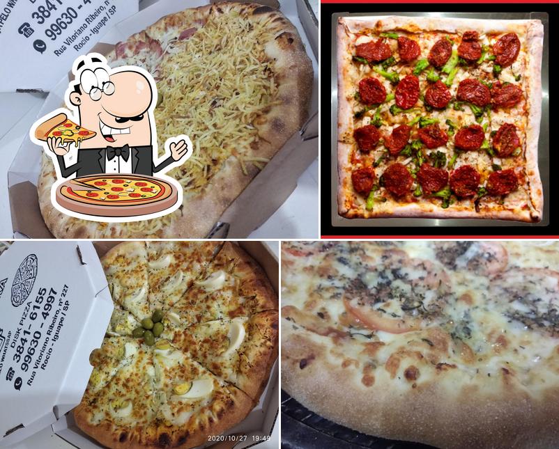 Peça diversos estilos de pizza