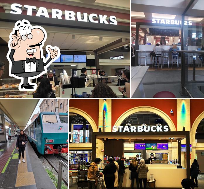 Gli interni di Starbucks Torino Stazione P. Nuova