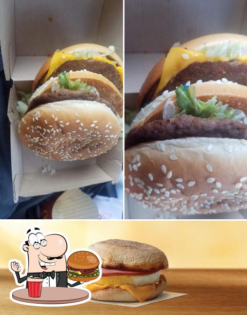 Get a burger at McDonald's