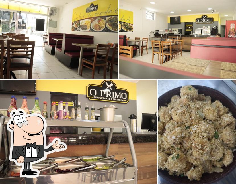 A foto da interior e comida a O Primo - Restaurante e Pizzaria