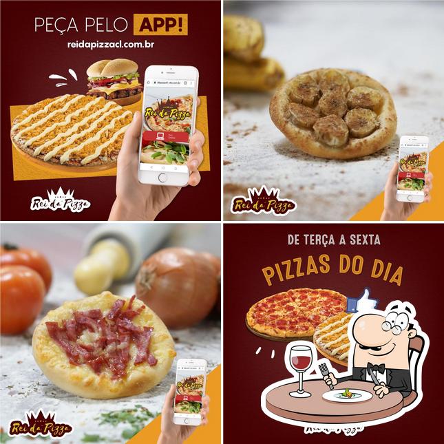 Comida em Rei da Pizza