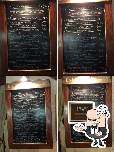 Check out the menu on the blackboard