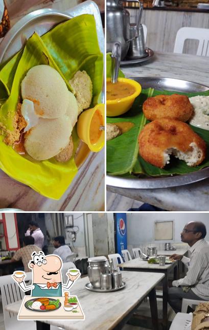 The photo of food and interior at Srinu Hotel