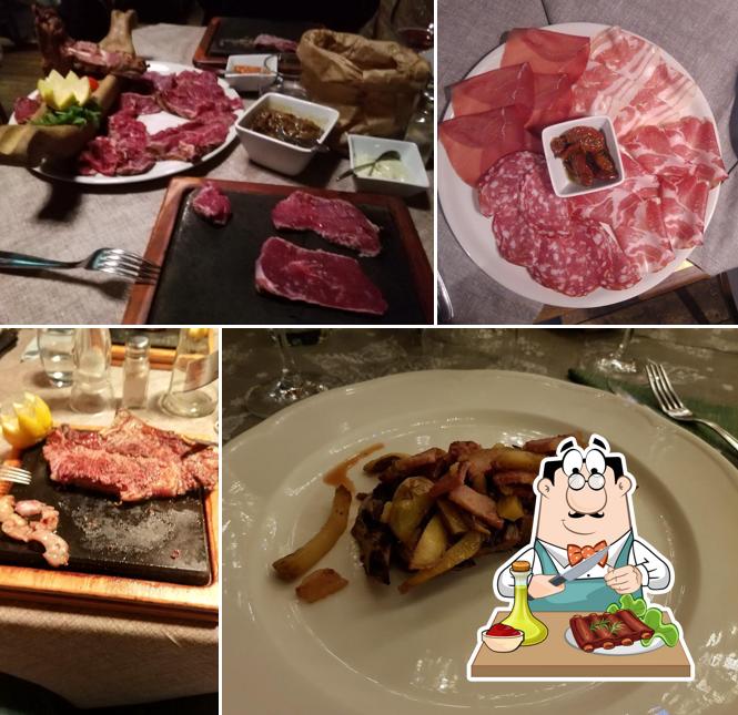 C'è un'ampia selezione di pasti per gli amanti della carne