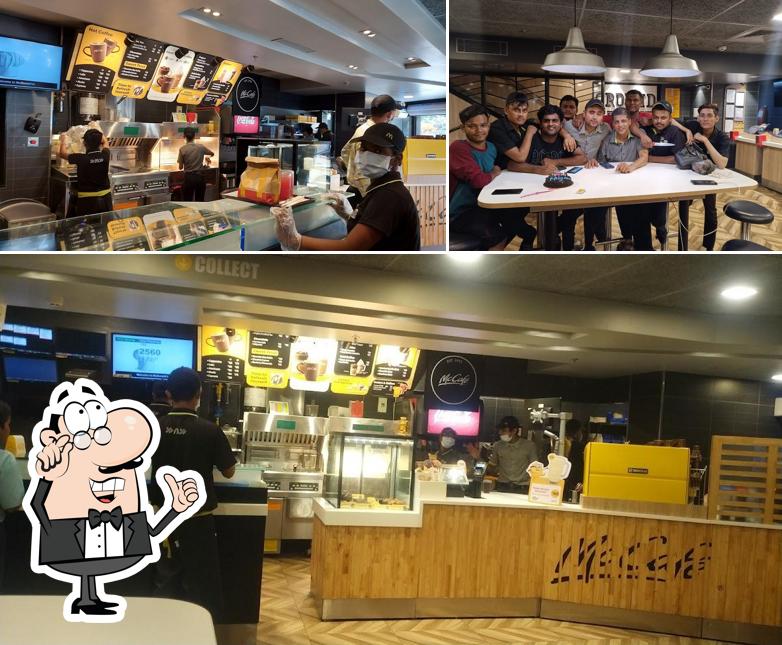 Take a seat at one of the tables at McDonald's
