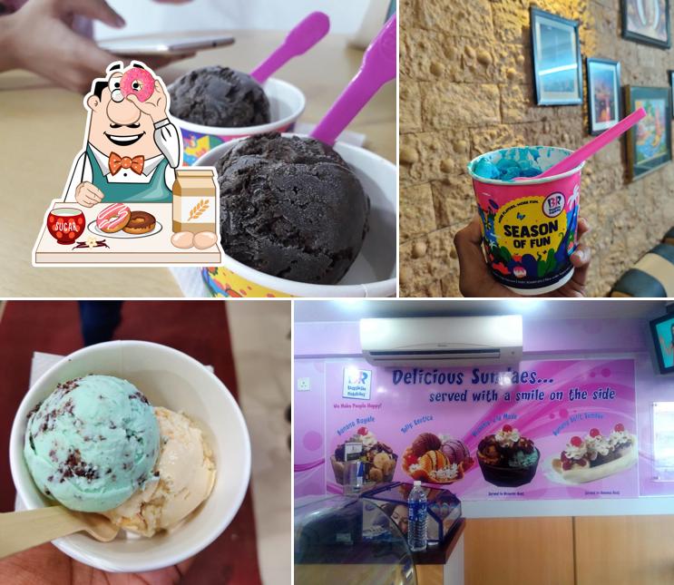 Baskin Robbins provides a variety of desserts