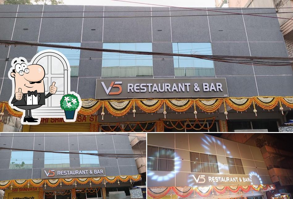 Check out how V5 Restaurant and Bar looks outside