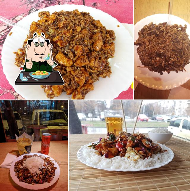 Nourriture à Black - White Kineska brza hrana