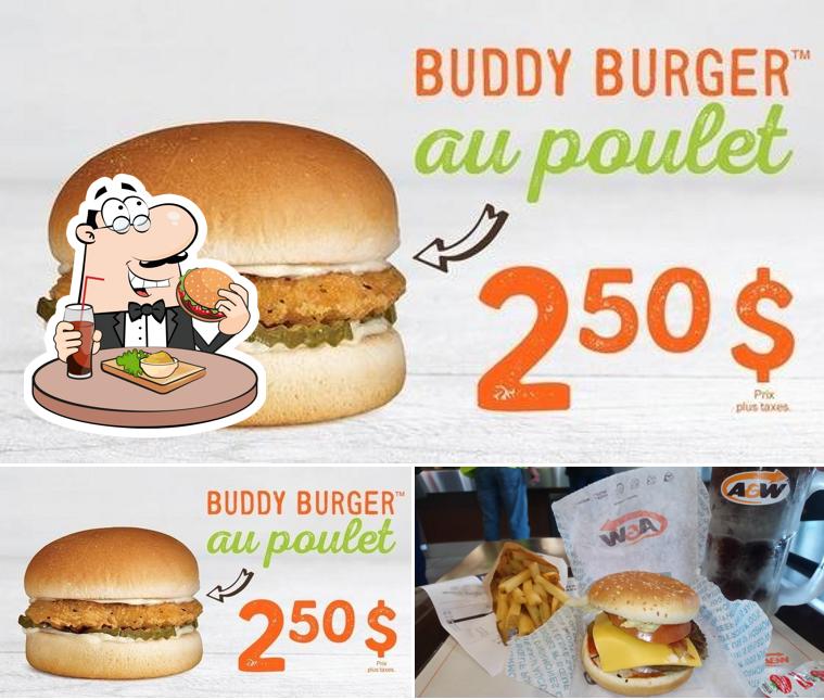 Les hamburgers de Restaurant A&W will satisferont différents goûts