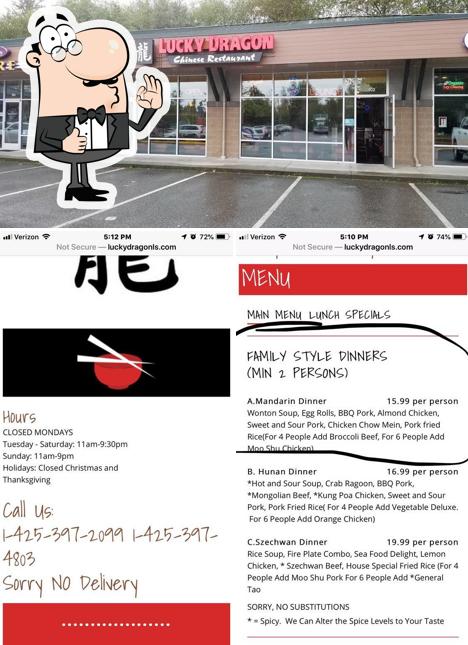 Lucky Dragon Restaurant in Lake Stevens Restaurant menu and reviews