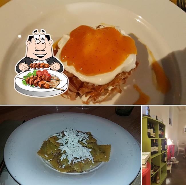 Guarda la foto che raffigura la cibo e tavolo da pranzo di Osteria Le Civette