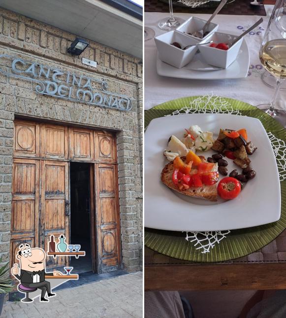 Gli interni di Cantina dei Monaci