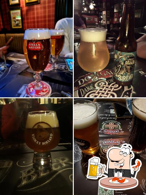 Donegal Irish Pub serve un'ampia varietà di birre