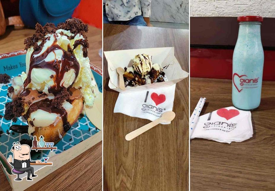 The interior of Gianis - Ice cream, shakes & sundaes