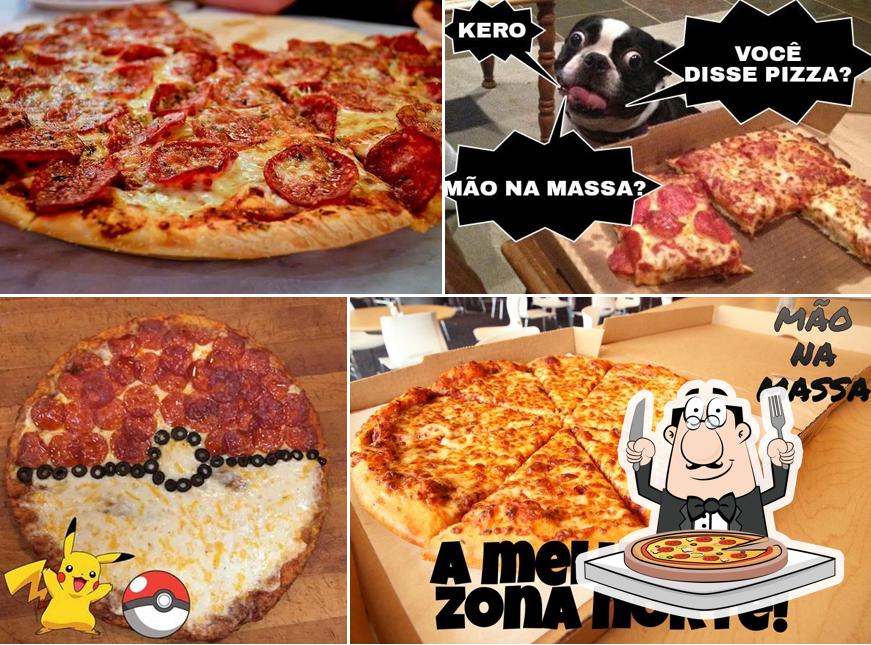 Peça pizza no Pizzaria Mão na Massa