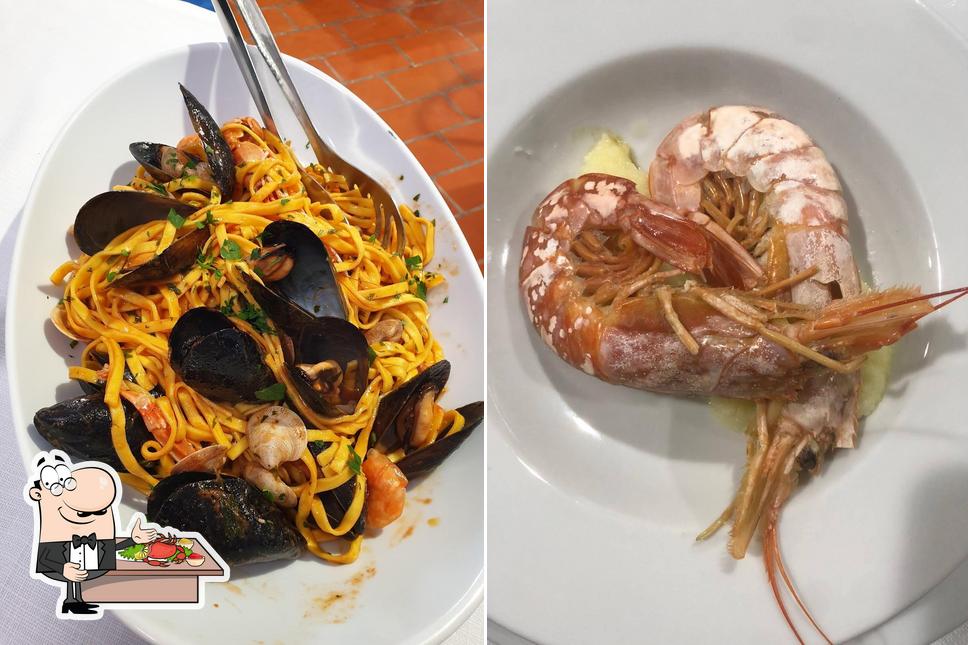 Prenez de nombreux repas à base de fruits de mer disponibles à Ristorante Del Cor